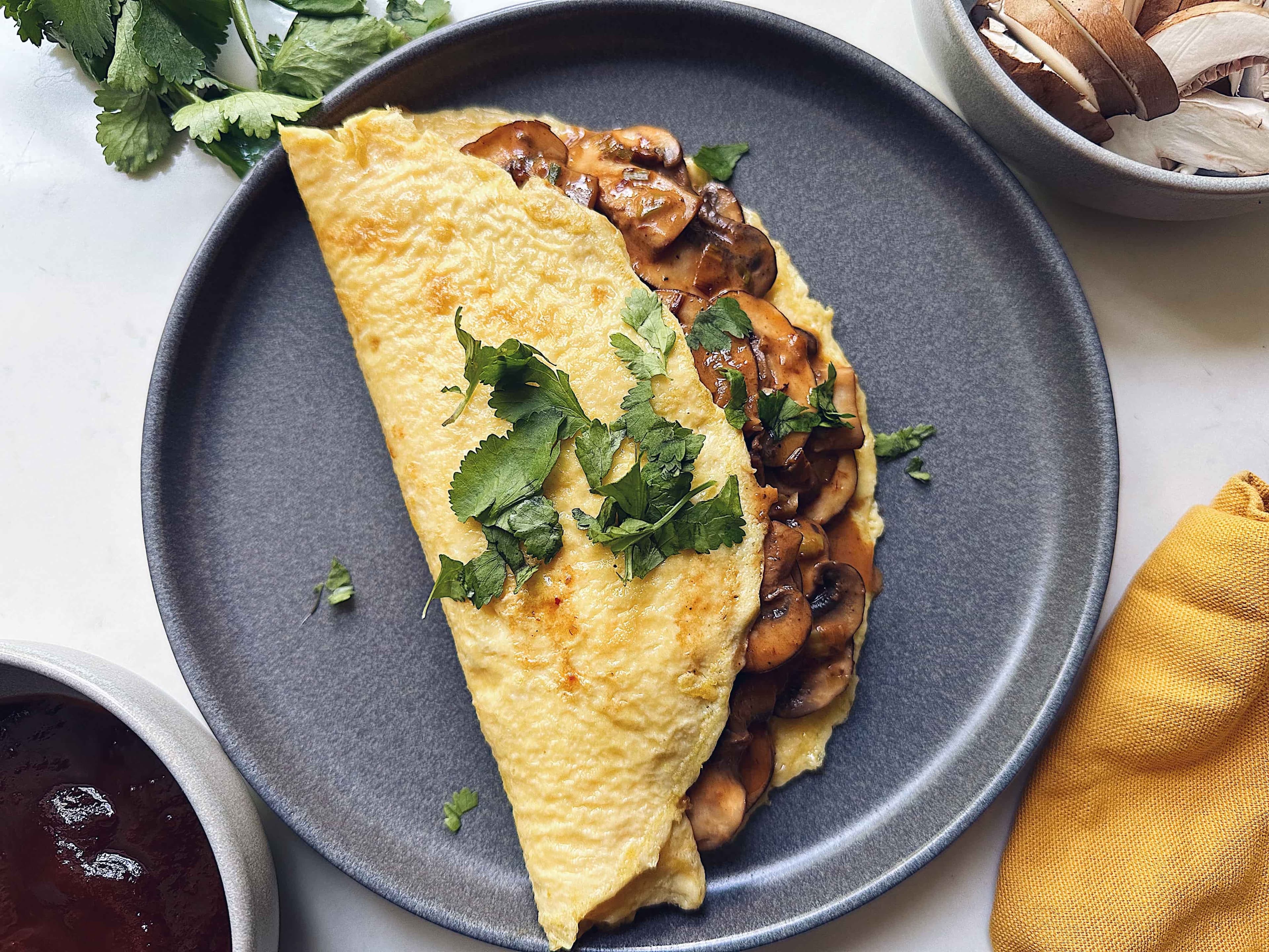 Chipotle Mushroom Omelette
