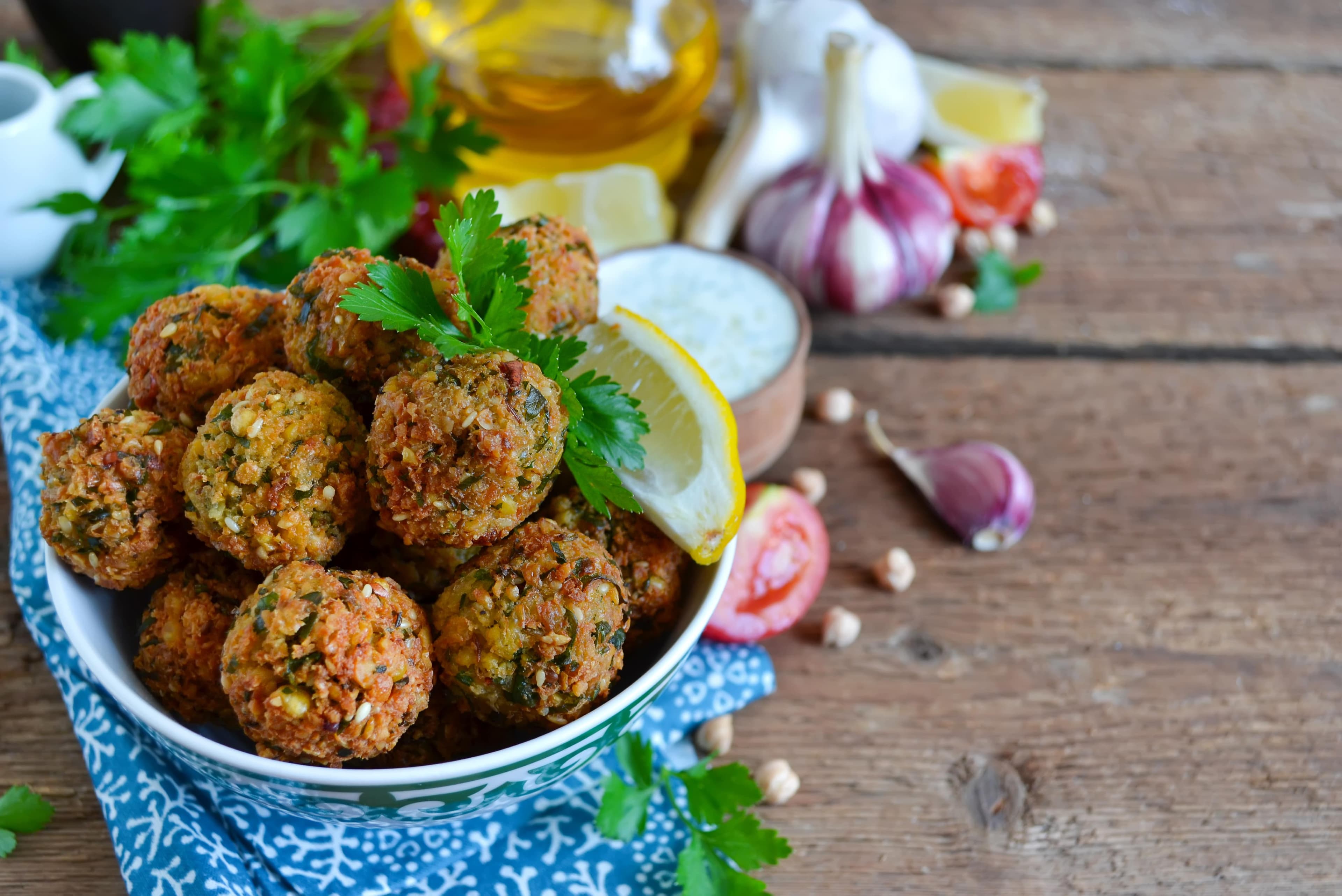 Falafel and Hummus
