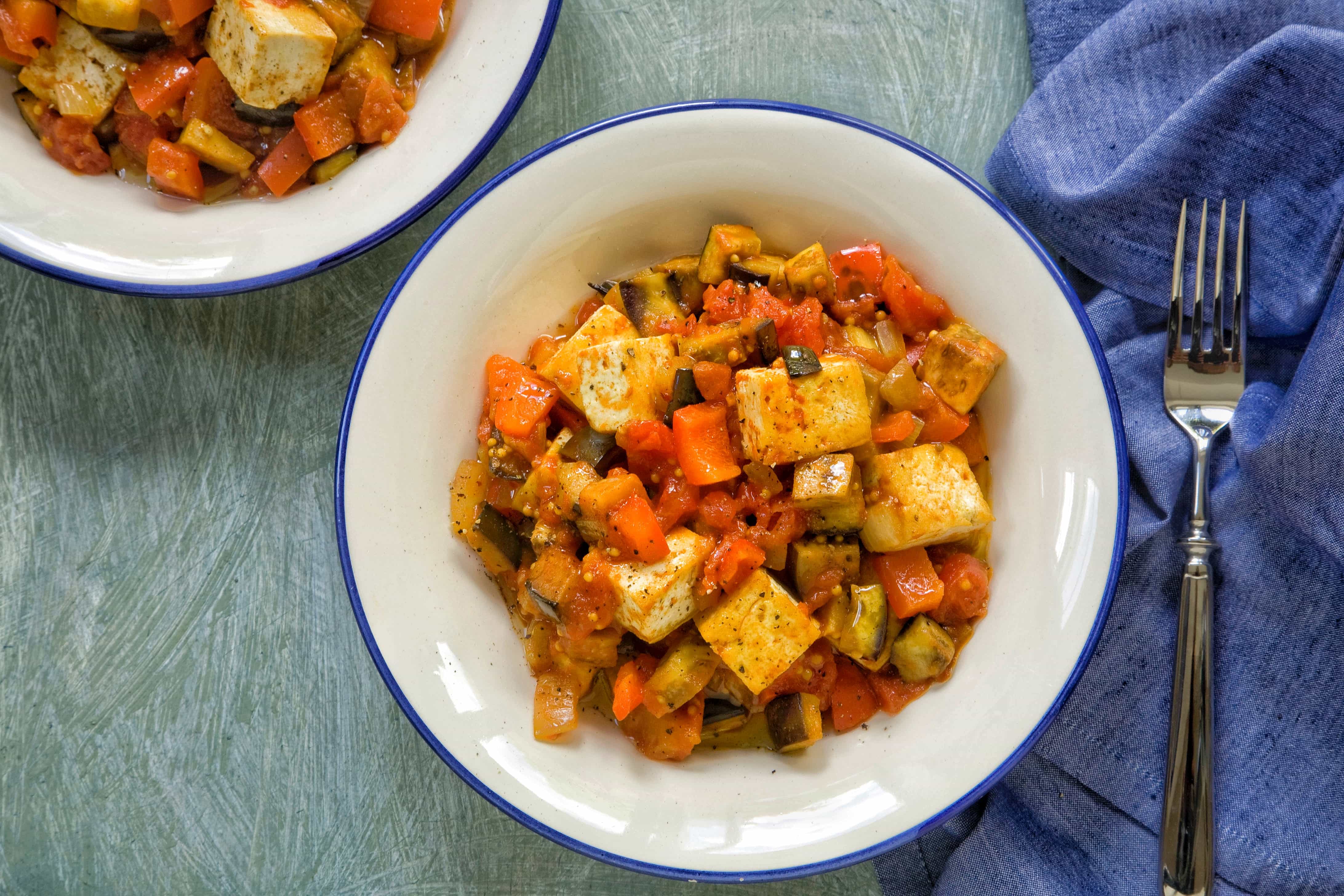 Aubergine and Tofu Curry