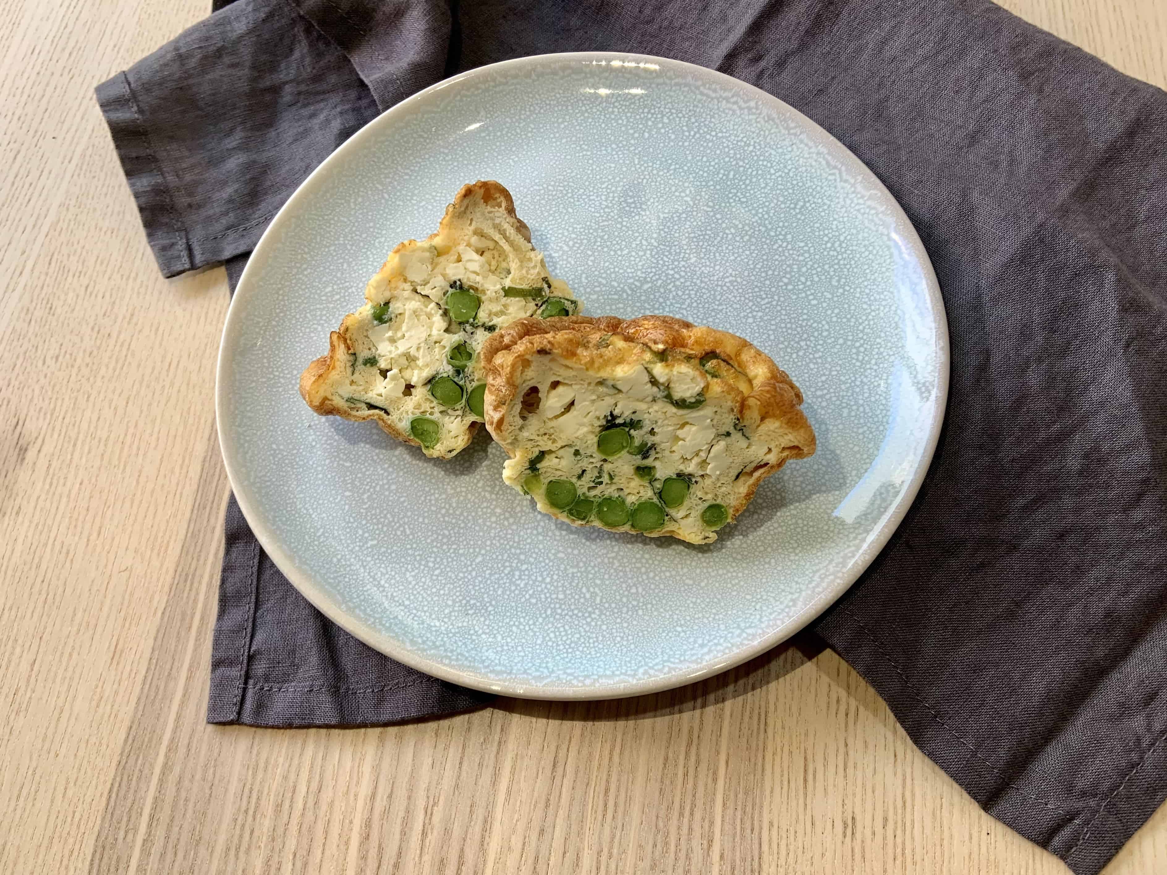 Feta Pea and Mint Frittata
